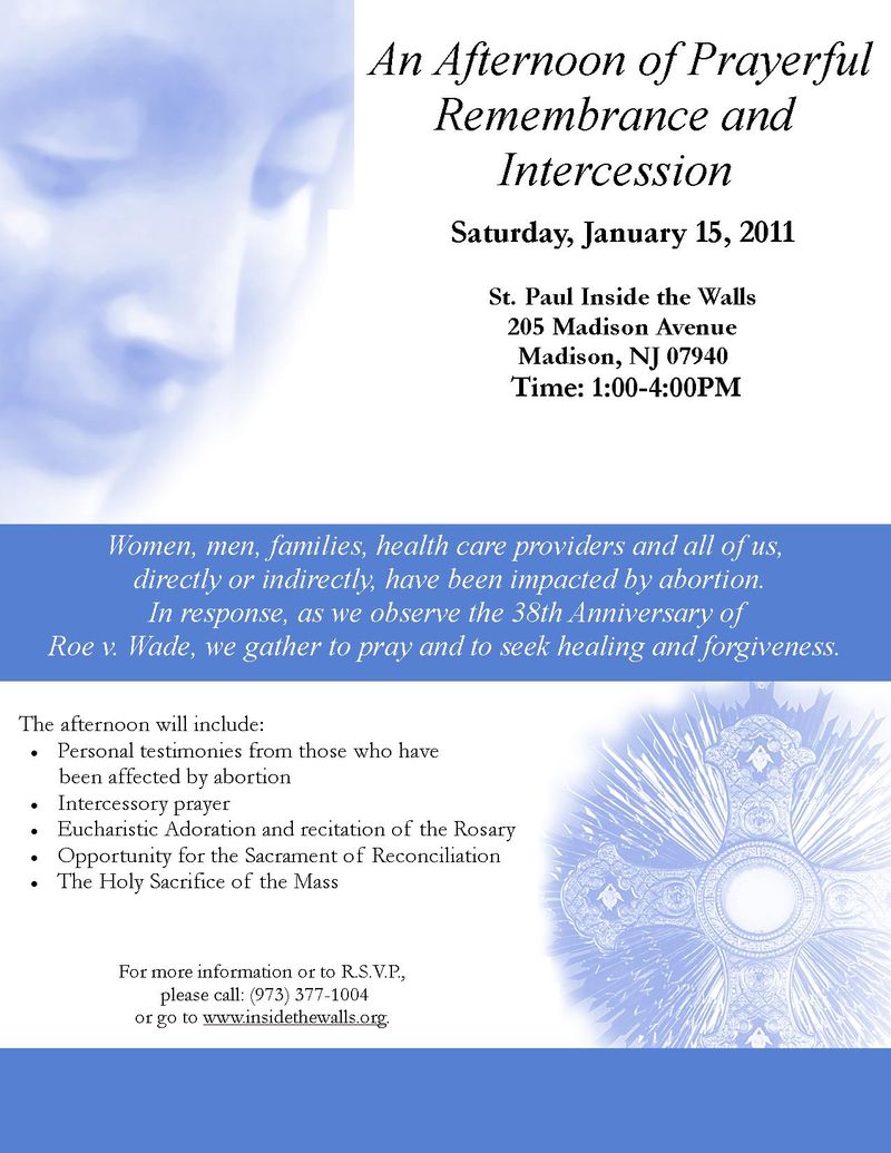 Afternoon of Remembrance Flyer with artwork