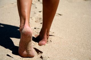 Walking-in-sand