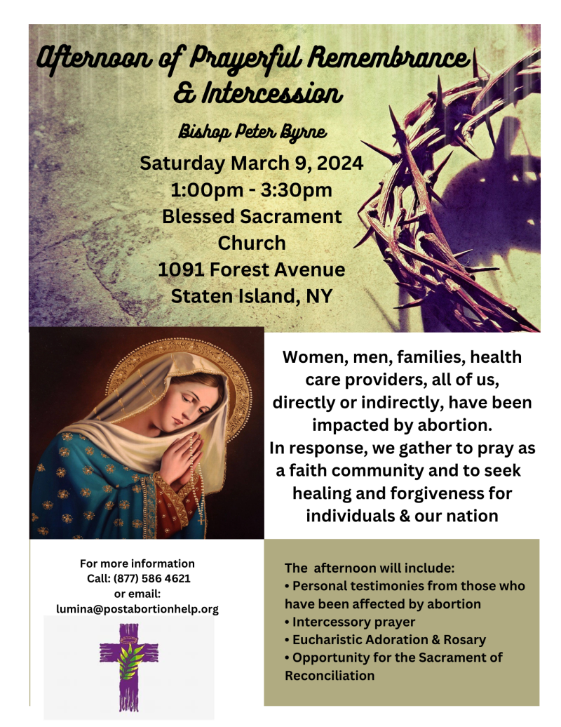 Afternoon of Prayerful Remembrance & Intercession (1)